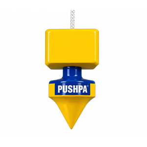 PUSHPA Pinky Type Plumb Bob ด้ามจับกันลื่นความแม่นยำสูง เกรดอุตสาหกรรม สีเหลือง สีน้ำเงิน เครื่องมือก่อสร้างสำหรับงานหนัก ด้ามจับแบบเชือก - Product Image 4
