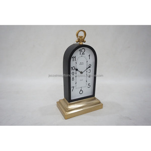 Stylish kim loại bàn đồng hồ với Black & vàng hoàn thiện <span class=keywords><strong>Arch</strong></span> <span class=keywords><strong>Shape</strong></span> hình chữ nhật cơ sở thiết kế độc đáo với xử lý Đối với trang trí nội thất - Product Image 2