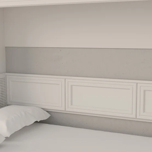 Cama con Gabinete Oculto Multifuncional con Escritorio |   Cama Plegable Blanca para Pared |   Muebles de Dormitorio que Ahorran Espacio OEM - Product Image 4
