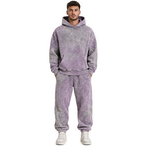 Conjuntos de Pantalones y Sudaderas Premium con Efecto Desgastado por el Sol, Ropa Cómoda de Algodón para Viajes, Estilo Casual y Vida Diaria - Product Image 1