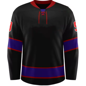 Camiseta de Hockey sobre Hielo Sublimada Personalizada, Antibacteriana, de Secado Rápido, Transpirable, Unisex, con Parches, Uniforme de Hockey para Equipos al por Mayor - Product Image 2