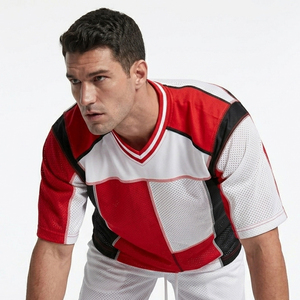 Men's Football Lightweight Jerseys Men Sportswear Football Jersey V Neck Men's Football Jersey 100% Polyester Football Jerseys - Product Image 3