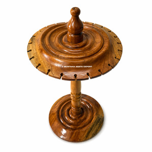 Dernier support de pendule de radiesthésie en bois poli fait à la main artisanat Reiki de qualité supérieure pour la décoration de la maison inde - Product Image 5