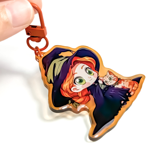 Tùy chỉnh Acrylic quyến rũ Holographic cầu vồng Anime Acrylic <span class=keywords><strong>Keychain</strong></span> nhựa <span class=keywords><strong>Epoxy</strong></span> <span class=keywords><strong>Keychain</strong></span> - Product Image 2