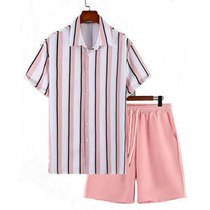 Nouvel ensemble de shorts décontractés thermiques pour hommes, été, 100% coton respirant - Product Image 1