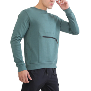 Casual <b>men</b> sweatshirt <b>pullover</b> crewneck soft cotton fleece long sleeve relaxed fit comfortable daily outfit winter wear and sale - Product Image 3