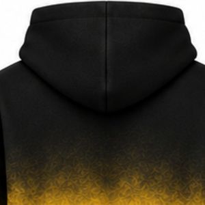 Sweat-shirt à capuche oversize tie-dye pour femme Sigma Gamma Rho, couleur noir et or, avec lettres grecques personnalisées, en molleton, décontracté - Product Image 5