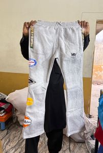 High Quality Sun Faded Men's Straight Staked <b>Trouser</b> Classic Fit Embroidered Logo Streetwear <b>Trousers</b> - Product Image 4
