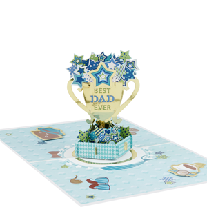 Tarjeta de Felicitación 3D Pop-Up Hecha a Mano Directo de Fábrica para el Día del Padre, para Tiendas de Recuerdos - Product Image 3