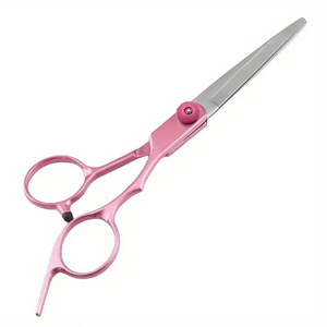 Rose Gold Stainless Steel Lightweight Right-Handed Barber Scissors 6 Inch Professional Hair <b>Thinning</b> Shears Sharp Convex Edge - Product Image 1