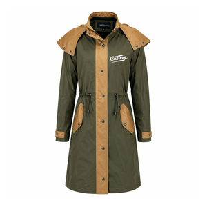 Manteau long imperméable, coupe-vent et respirant en toile cirée pour femme 2026 – Veste d'équitation et d'extérieur durable pour l'hiver - Product Image 1