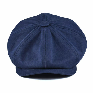 Gorra Newsboy Vintage de Pana al por Mayor, Gorra Baker Boy Retro de 8 Paneles, Gorra Cabbie Acanalada Personalizada OEM, Gorra Deportiva 100% Algodón - Product Image 3