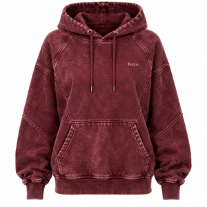 Sudadera con Capucha para Mujer, Estilo Deportivo, Lavado Ácido, Logotipo Frontal, 100% Algodón Suave, Prenda Deportiva para Uso Diario, Destacada - Product Image 5