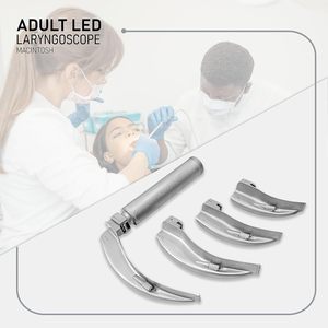 เครื่องมือตรวจทางคลินิกสำหรับการตรวจหู คอ จมูก แบบแมนนวล รุ่น Macintosh พร้อมไฟ LED สำหรับผู้ใหญ่ - Product Image 1