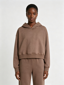 Sweat à capuche surdimensionné en coton lourd de haute qualité avec impression 3D en relief 300gsm-500gsm, logo personnalisé, sweats à capuche pour femmes OEM ODM - Product Image 2