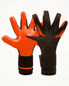 Gants de gardien de but en cuir respirant de haute qualité, professionnels, en latex, avec logo personnalisé, prix raisonnable, pour l'extérieur - Product Image 4