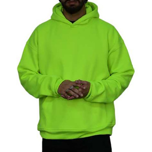 En gros, Sweats à capuche pour hommes, coupe oversize, grammage lourd 500 g/m², coupe carrée, épaules tombantes, style vintage, coupe courte, effet délavé, vierges - Product Image 1