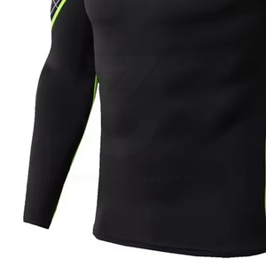 Camiseta Deportiva de Manga Larga para Hombre, Ajustada, Personalizada, Estilo Compresión, Secado Rápido, Spandex/Poliéster, para Profesionales - Product Image 4