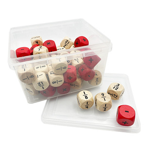 Juego de Dados de Fracciones de Madera al por Mayor, Materiales Matemáticos Montessori, OEM a Granel para el Aula - Product Image 2