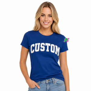 Ropa de Verano para Mujer, Camisetas con Bordado Personalizado, Camisetas de Manga Corta Multicolores con Bordado de Moda para Mujer, Ropa de Sororidad - Product Image 5