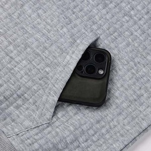 Sudadera con Capucha Gris Oscuro para Hombre, Invierno, Manga Larga, Casual, Talla Grande, Diseño de Bolsillo Personalizado, Logotipo en Color, 100% Algodón - Product Image 5