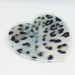 Top Trend <b>Heart</b> Tiles Acrylic Lash Tiles <b>Heart</b> <b>Shapes</b> Durable Eyelash Extension Tools Trays Pallet Holder Tweezer Magnet - Product Image 2
