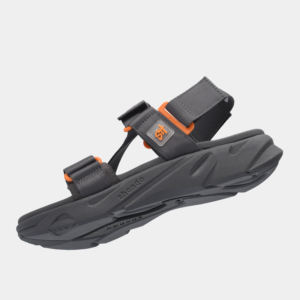 Sandalias para Todas las Temporadas, Casuales, Color Gris Oscuro, Parte Superior Ligera, Punta Abierta, con Correa Extraíble, Logotipo con Impresión Serigráfica - Product Image 3