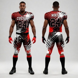 Full Allover Sublimated Spandex Polyester Football Kit Featuring Lightweight Breathable <b>Material</b> - Product Image 5