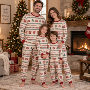 Ensemble de vêtements de nuit de Noël personnalisés pour la famille, pyjamas assortis pour toute la famille, ensemble de pyjamas à pantalon long - Product Image 2