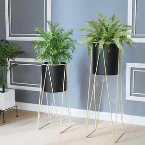Support de pot de fleurs décoratif en métal pour intérieur et extérieur, support de pot de fleurs pour balcon, jardin, décoration de la maison, moderne, de qualité supérieure, résistant à la rouille - Product Image 6
