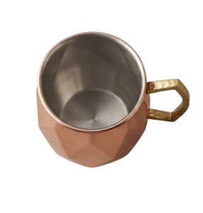 Mug en cuivre Moscow Mule à poignée métallique, best-seller, design optimal, pour bière, plaqué cuivre - Product Image 2