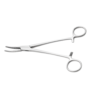 Pinzas Hemostáticas Curvas Schnidt, Herramienta Quirúrgica para Amigdalectomía, Instrumento Quirúrgico ORL, Reutilizable, de Acero Inoxidable - Product Image 1