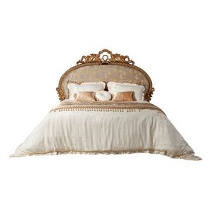 Hot Sale hotel emma Luxury Classic White Gold Bedroom Set Upholstered <b>Bed</b> <b>Frame</b> Elegant Royal Furniture for Hotel Villa - Product Image 6