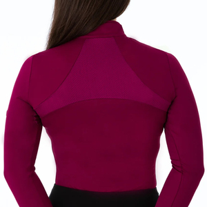 Camiseta de equitación transpirable de malla blanca para mujer, capa base para montar a caballo, camiseta de polo para competición, tops para espectáculos ecuestres - Product Image 5