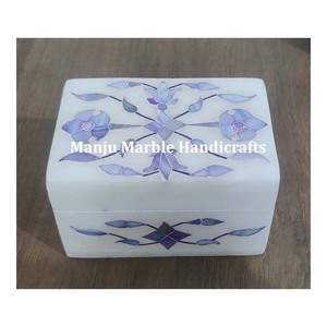 Boîtes indiennes de haute qualité moins cher prix incrustation de nacre incrustation de marbre pour cadeaux de mariage et décorations pour la maison - Product Image 2