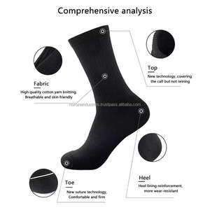 Chaussettes de sport montantes pour hommes en coton, à compression, antidérapantes, chauffantes, en bambou, avec motifs de dessins animés, pour l'hiver, personnalisables, OEM, en gros - Product Image 4