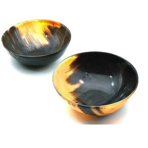 Tazón de Cuerno de Búfalo Natural Premium Hecho a Mano para Servir Ensaladas y Frutas - Product Image 2