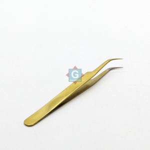 Aplicador de Pestañas Postizas con Punta de Fibra, Duradero y Preciso, Pinzas de Acero Inoxidable para Extensión de Pestañas - Product Image 1