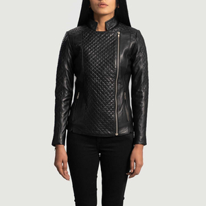 Unique Hot Selling Design <b>Women</b> Leather Jacket Leather <b>Women's</b> Solid Jacket OEM Design Logo Jackets - Product Image 1