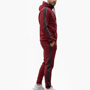 Custom Embroidered Logo Embroidered Tracksuits High Quality Heavyweight Outdoor Jogging Distress <b>Embroidery</b> Tracksuit <b>Set</b> - Product Image 3