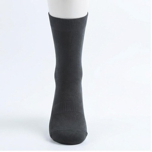Crew <b>Socks</b> Solid Black Breathable Knitted for Adults Daily Wear - Product Image 1