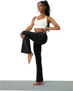 Leggings de sport pour femmes, pantalons de yoga et de fitness, taille haute, effet froncé aux fesses, extensibles, compressifs, pour l'entraînement et la course, vêtements de sport - Product Image 1