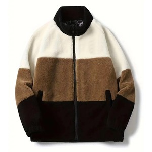 <b>Lightweight</b> Canvas Sherpa Fleece Men's Winter <b>Jacket</b> Windproof Breathable Stand Collar Outdoor <b>Casual</b> Fashion Wear <b>Jacket</b> - Product Image 1