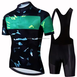 Ensemble de maillot de cyclisme respirant et coloré, design confortable, vêtements respirants pour cyclistes - Product Image 2