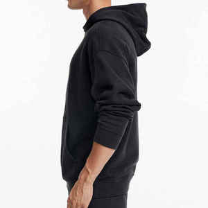 Classic Style Winter Crocheted Stand Collar Solid Color Men's High Performance <b>Hoodie</b> for Gym Training <b>Workout</b> - Product Image 6