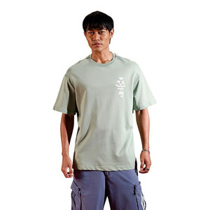 T-shirt homme vert clair coupe classique manches courtes col rond uni décontracté respirant 100% coton jersey anti-boulochage séchage rapide - Product Image 4