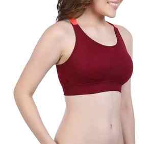 Soutien-gorge de sport léger sans coutures à maintien élevé pour l'entraînement, le yoga et le fitness, en coton extensible confortable - Product Image 4