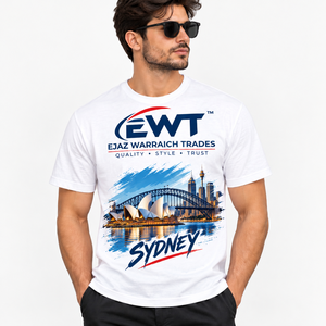 เสื้อยืดคอกลมแขนสั้นสีขาวสำหรับผู้ชาย ผ้าฝ้าย 100% พิมพ์ลายกราฟิกหัวเสือ ธงชาติปากีสถาน ลายมินาเรปากีสถาน เนื้อผ้านุ่ม ทรงปกติ - Product Image 3