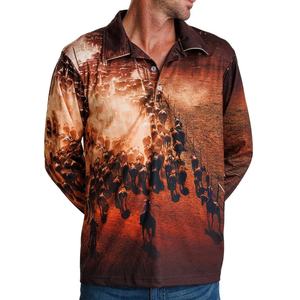 เสื้อโปโลตกปลา UPF50 ป้องกันรังสียูวี  ขั้นต่ำ 20 ตัว รับผลิตแบบ OEM UPF 50+ โพลีเอสเตอร์ 100% แขนยาว คอซิป 1/4 - Product Image 4