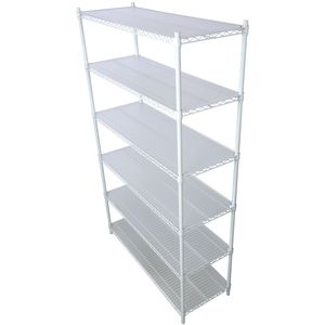 6000lbs Capacity 6-Tier NSF Metal <b>Wire</b> Shelving Unit Heavy Duty Storage <b>Rack</b> Adjustable <b>Rack</b> Wheels <b>Shelf</b> Liners 6000lbs - Product Image 4